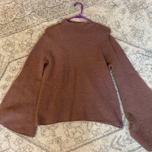Bell sleeve sweater